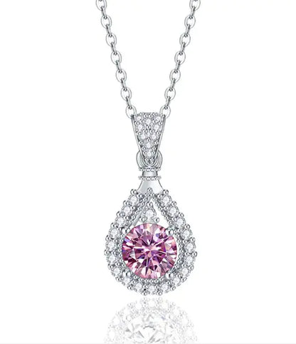 Drop Moissanite Necklace