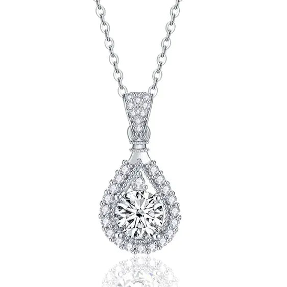 Drop Moissanite Necklace