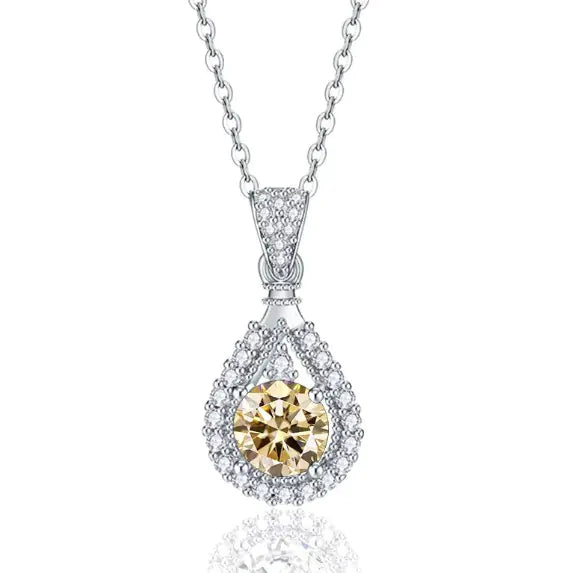 Drop Moissanite Necklace