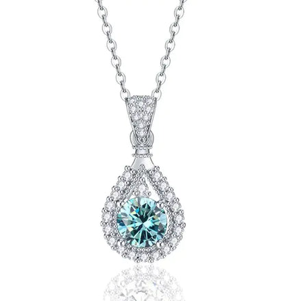 Drop Moissanite Necklace