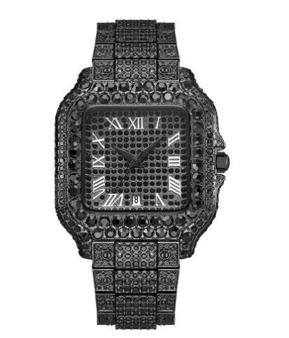 Iced Moissanite Bust Down Watch